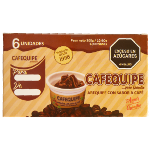 AREQUIPE CON SABOR A CAFÉ X6 UNIDADES 50G