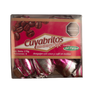 CUYABRITOS CON COCO Y CAFÉ X6 UNIDADES