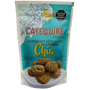 GALLETAS CON SABOR A CAFÉ, SEMILLAS DE CHÍA X100G