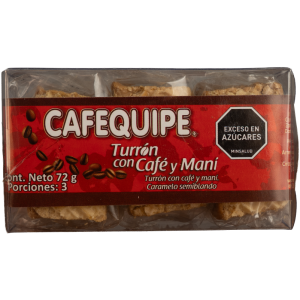 TURRÓN DE CAFÉ Y MANÍ X3 UNIDADES