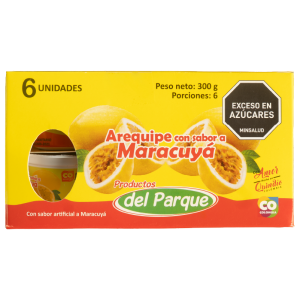 AREQUIPE CON SABOR A MARACUYÁ X6 UNIDADES X50G