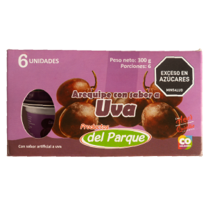 AREQUIPE CON SABOR A UVA X6 UNIDADES X50G