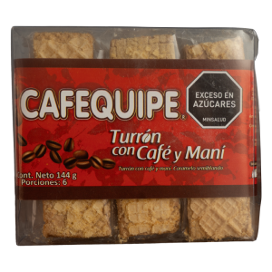 TURRON DE CAFÉ Y MANÍ X6 UNIDADES